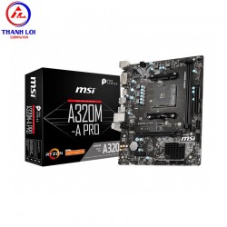 MAINBOARD MSI A320M-A PRO (AMD A320, SOCKET AM4, M-ATX, 2 KHE RAM DDR4) thumb