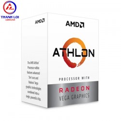 CPU AMD ATHLON 3000G (3.5GHZ, 2 NHÂN 4 LUỒNG , 5MB CACHE, 35W) - SOCKET AMD AM4