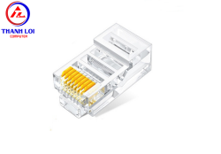 Đầu bấm mạng Cat6 mạ vàng 50c/hộp Ugreen 50962 cao cấp