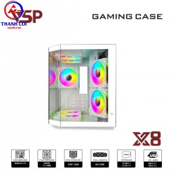 Vỏ Case Máy Tính X8 Trắng thumb