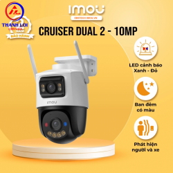 Camera wifi ngoài trời 2 ống kính Imou IPC-S7XEP-10M0WED (Cruiser Dual 2 10M) - Tặng thẻ nhớ 64Gb thumb