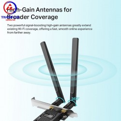 Card mạng PCIe Wi-Fi 6 AX1800 & Bluetooth 5.2 TPLink Archer TX20E thumb