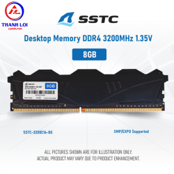 Ram máy tính SSTC 8GB DDR4 3200MHz UDIMM (U3200I-C22)