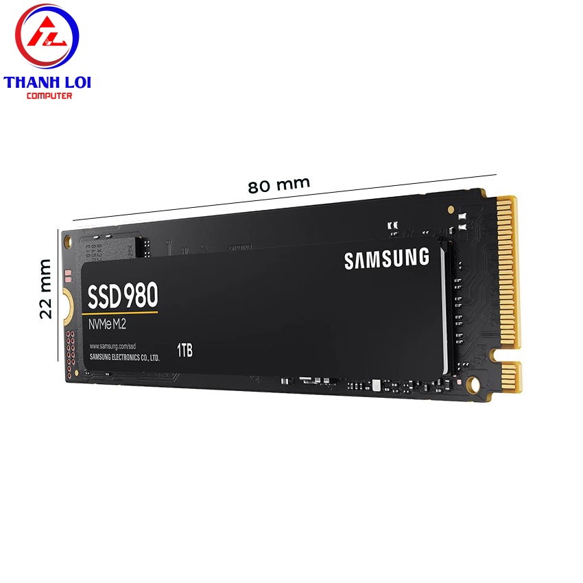 Ổ cứng SSD Samsung 980 1TB PCIe NVMe 3.0x4 (Đọc 3500MB/s - Ghi 3000MB/s) - (MZ-V8V1T0BW)
