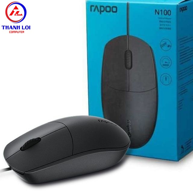 Chuột máy tính Rapoo N100 (Đen)