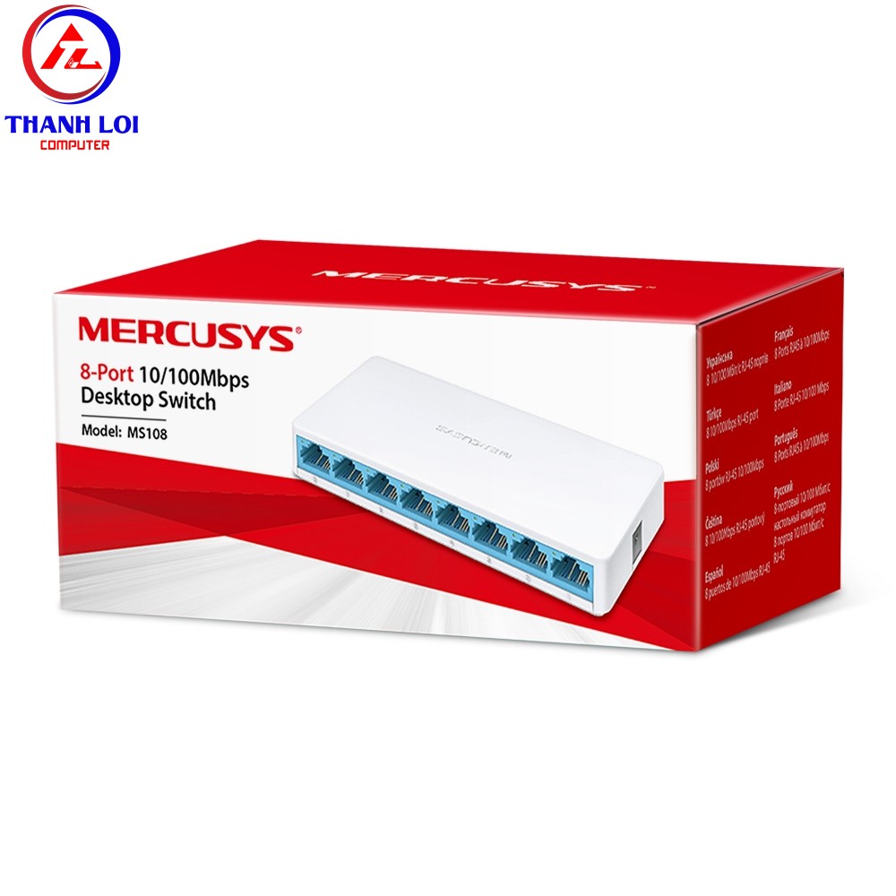 MS108| Switch Để Bàn 8 cổng 10/100Mbps - MERCUSYS