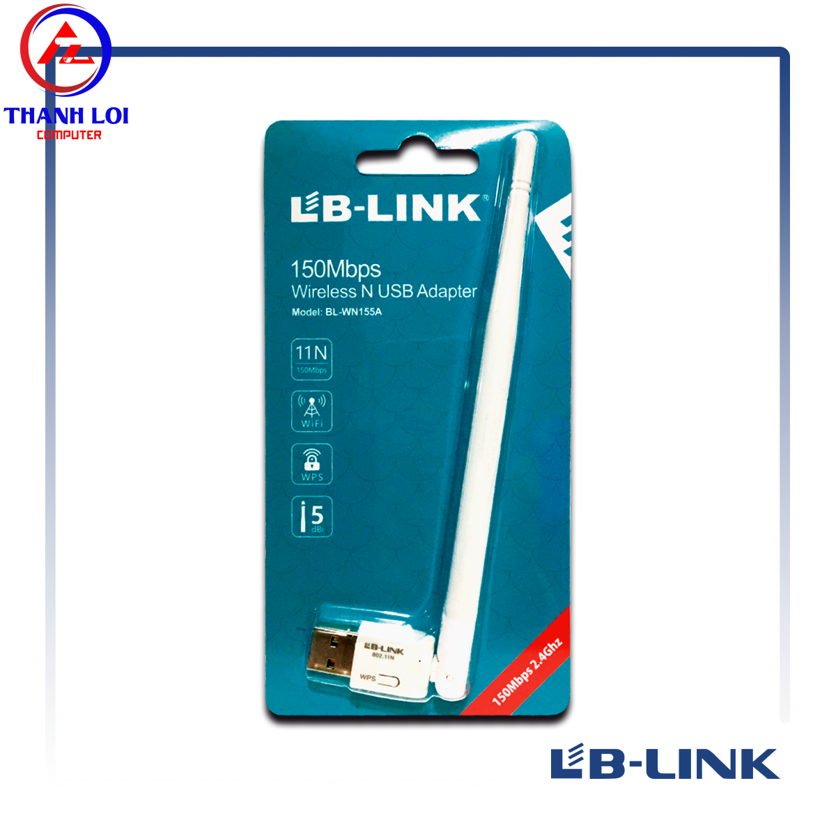 Card Mạng LB-Link BL-WN155A USB Wireless N150Mb