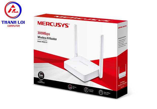MW301R| Router Wi-Fi Chuẩn N Tốc độ 300Mbps - MERCUSYS