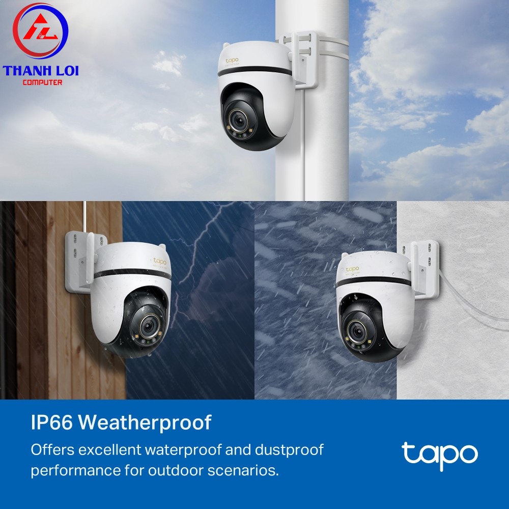 Tapoo C520WS - Camera Wi-Fi An Ninh Quay Quét Ngoài trời