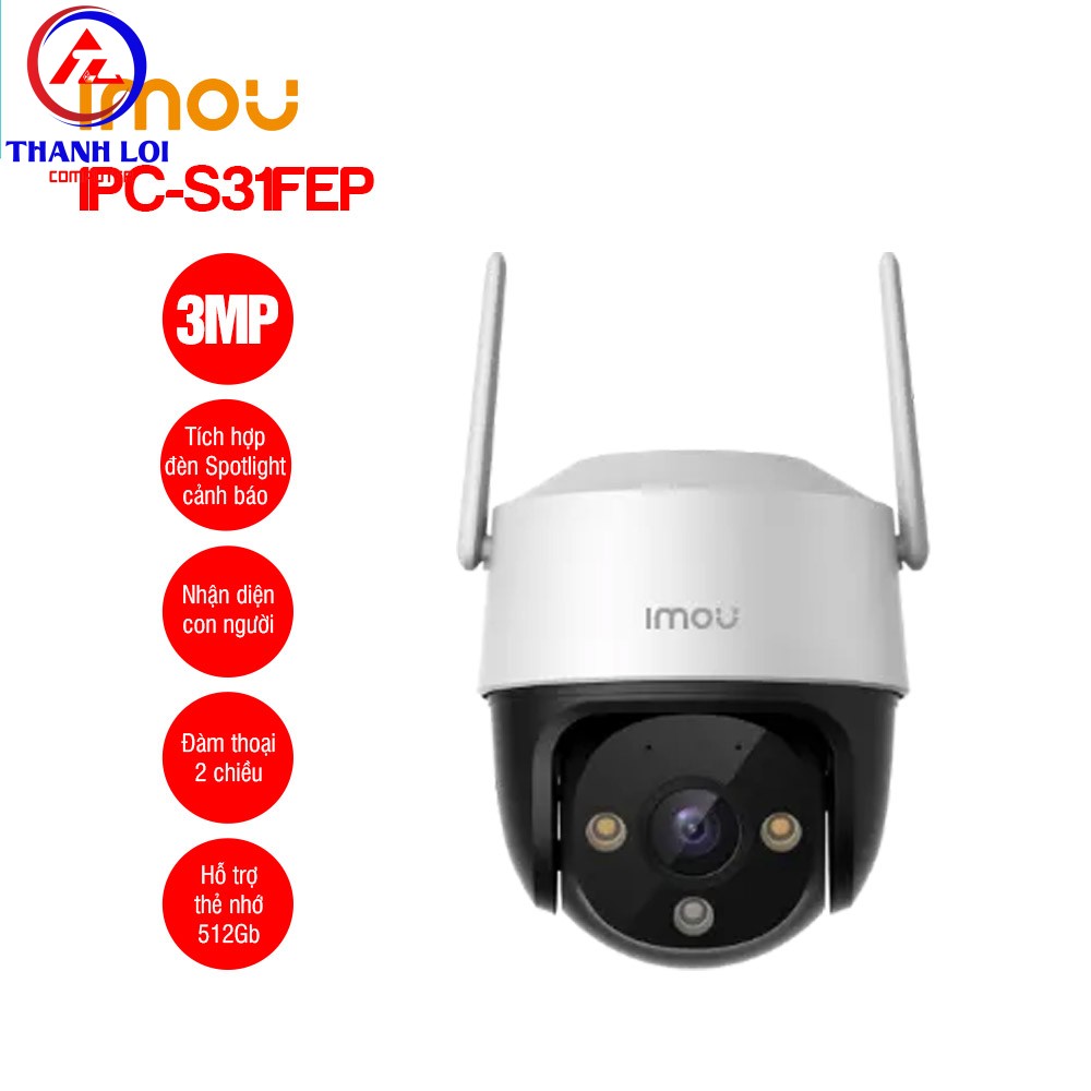 Camera Wifi Full Color IMOU IPC-S31FEP (Cruiser SE+ 3MP) - Tặng thẻ nhớ 64Gb