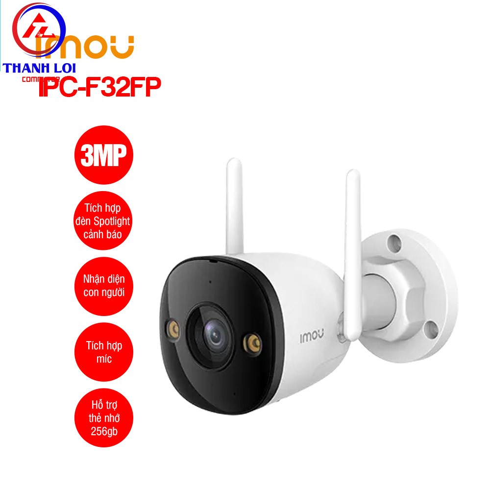 Camera IMOU IPC-F32FP FULL COLOR 3.0MP - Tặng thẻ nhớ 64Gb