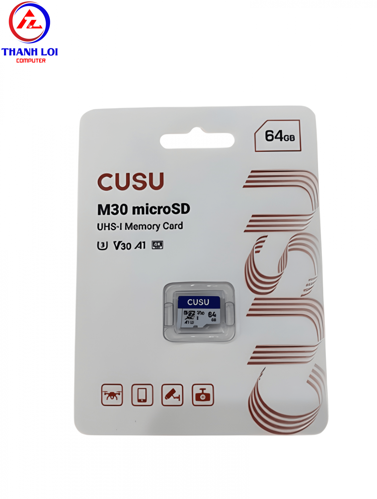 Thẻ nhớ CUSU U1 V10 MicroSD 64Gb M1064GB