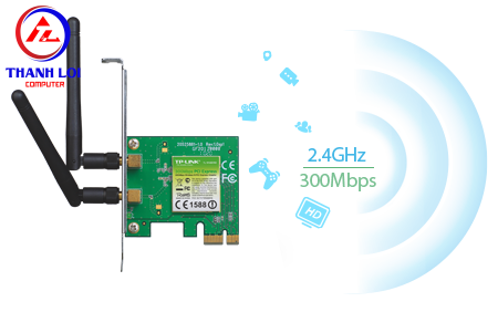 Bộ Chuyển Đổi Không Dây TP-Link TL-WN881ND PCI Express Chuẩn N Tốc Độ 300Mbps