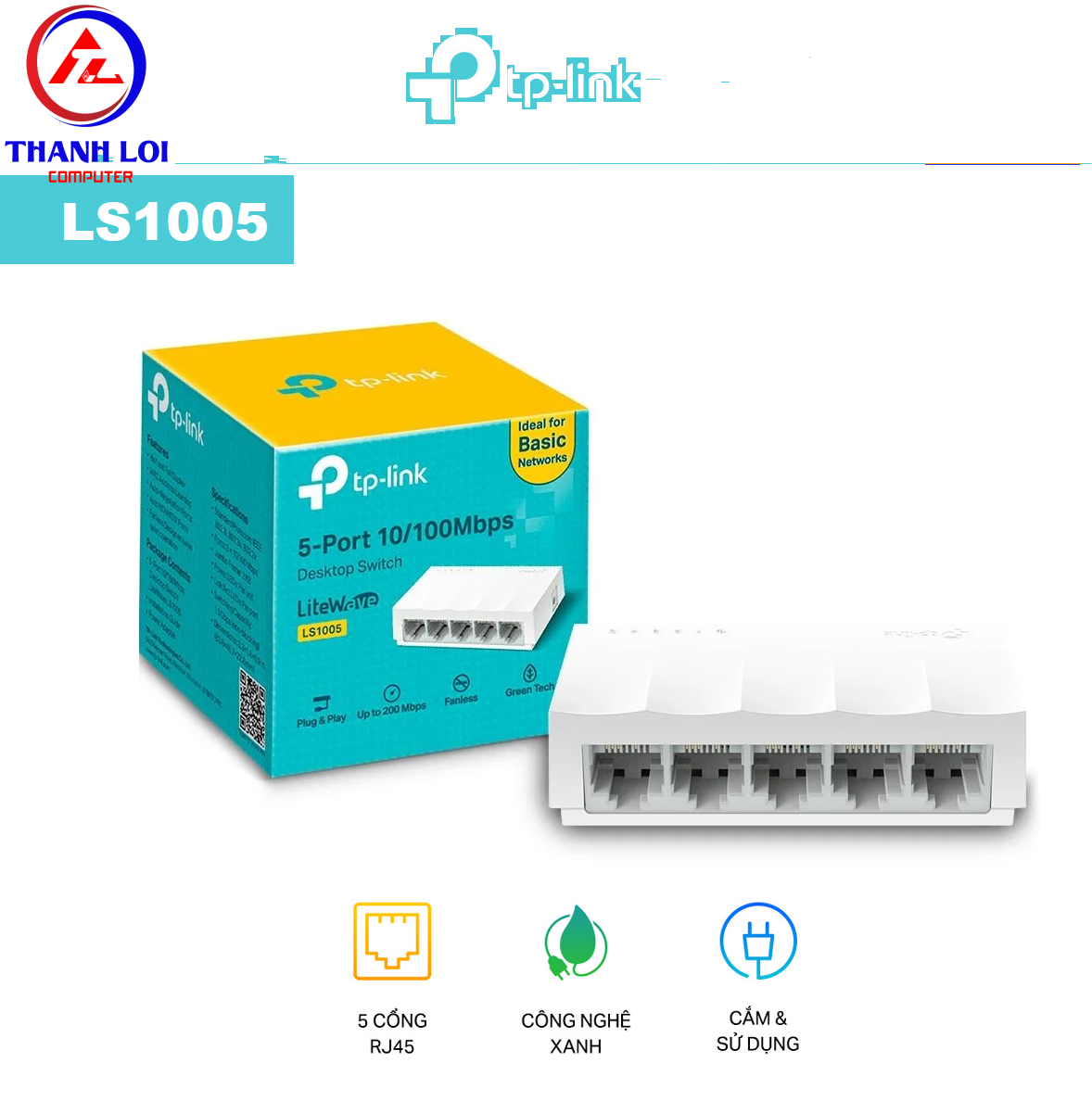 Switch 5 Cổng 10/100Mbps TP-LINK LS1005