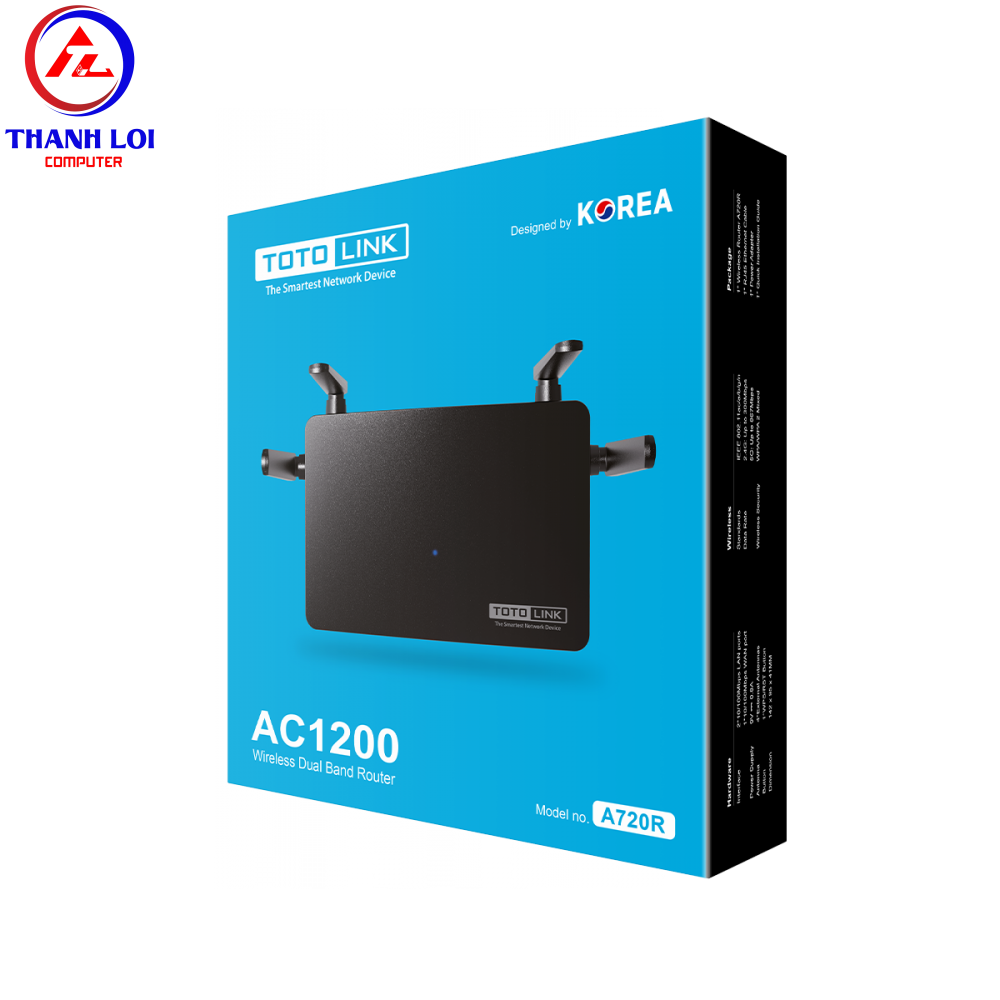 TotoLink A720R - Router băng tần kép AC1200