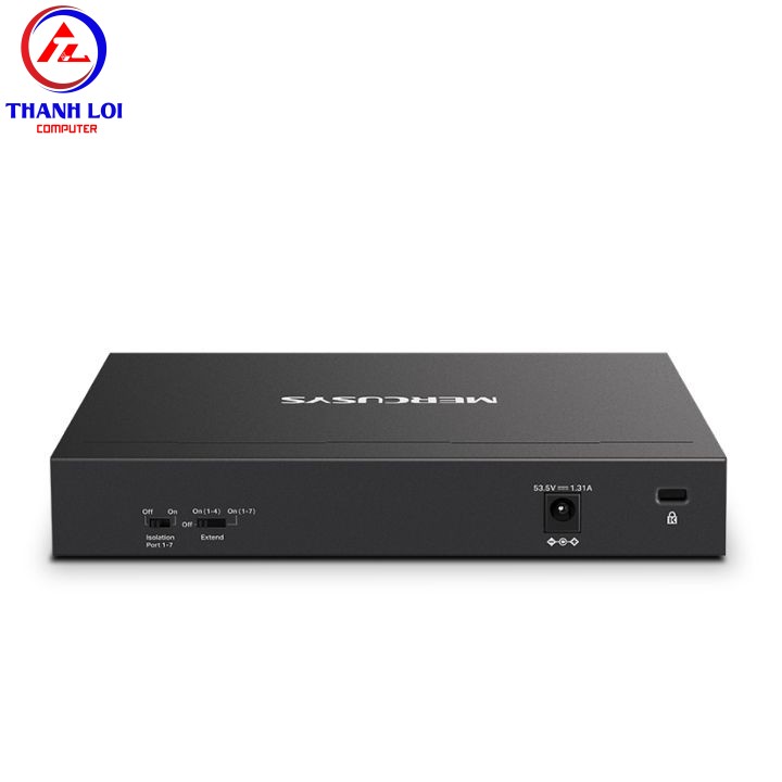 Switch Để Bàn Gigabit 8 Cổng với 7 cổng PoE+ Mercusys MS108GP