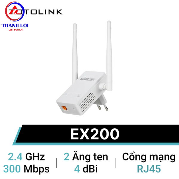 TotoLink EX200 - Mở rộng sóng Wi-Fi chuẩn N 300Mbps