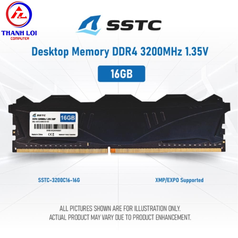 Ram SSTC 16G DDR4 3200MHz C22 1.2V AMD/Intel (U3200A-C22)