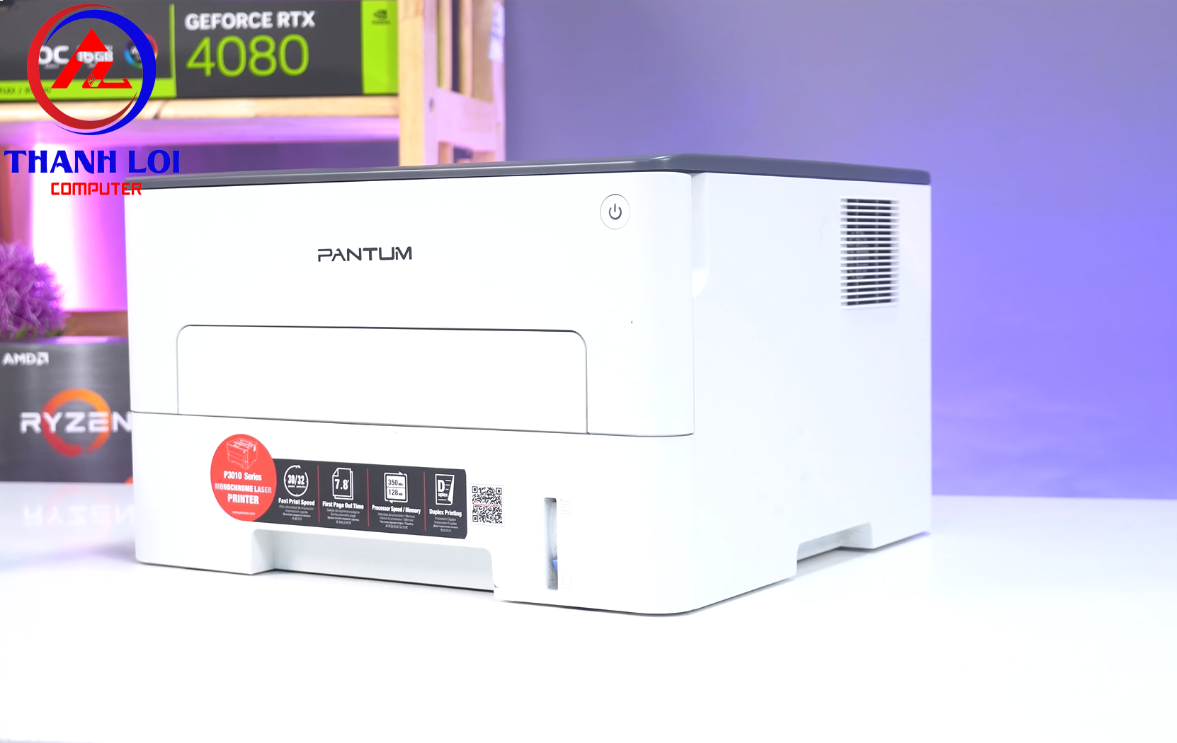 Máy in Laser đen trắng Pantum P3012DW (A4 | In đảo mặt | USB| WIFI)